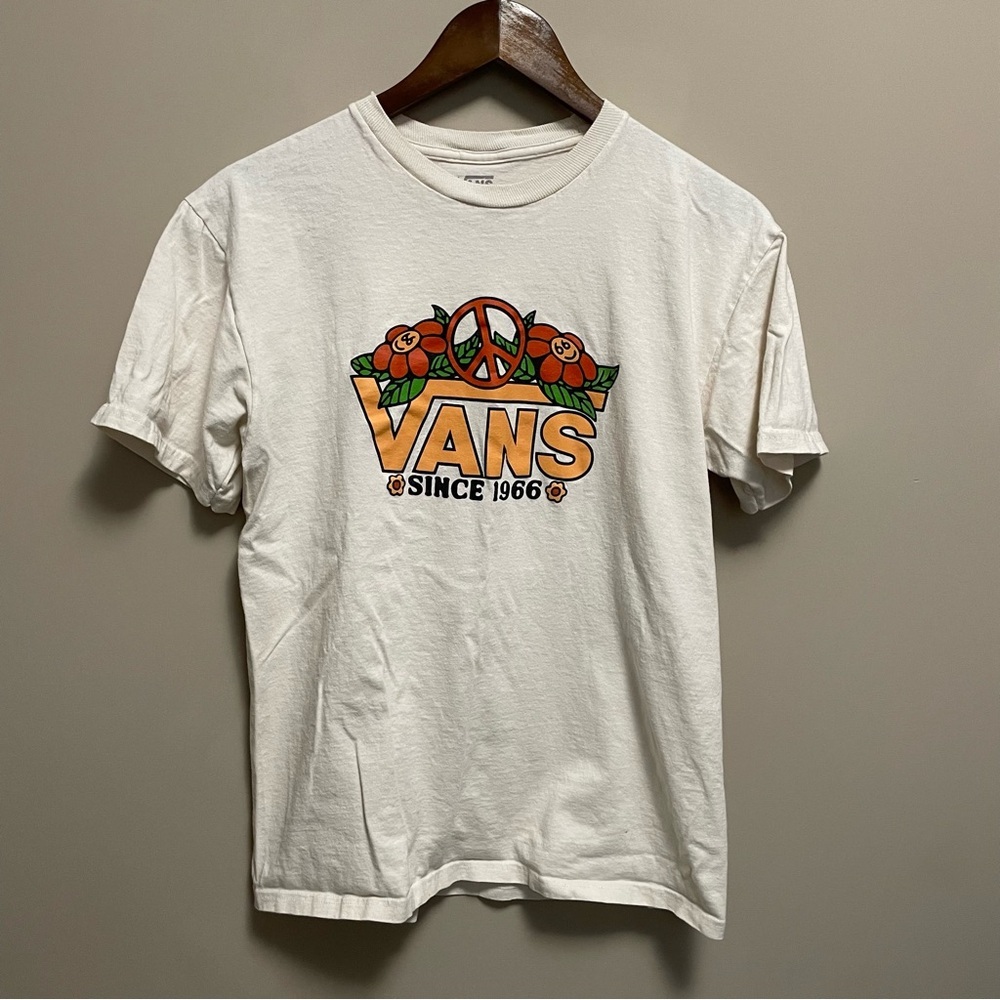 Vans Off The Wall Peace & Flowers T-shirt Men Women Medium